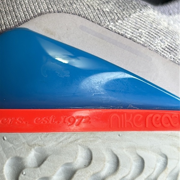 NIKE EPIC PHANTOM REAT FLY KNIT JDI INDIGO FOG RUNNING SHOE BLACK\PURPLE 6YOUTH - Picture 10 of 14